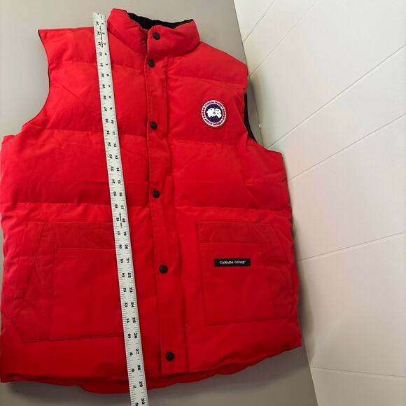 Canada Goose Vest Size 3XL Men’s Red Duck Down Insulation Quilted - Picture 14 of 14